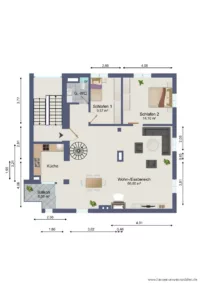 Grundriss 4. Obergeschoss