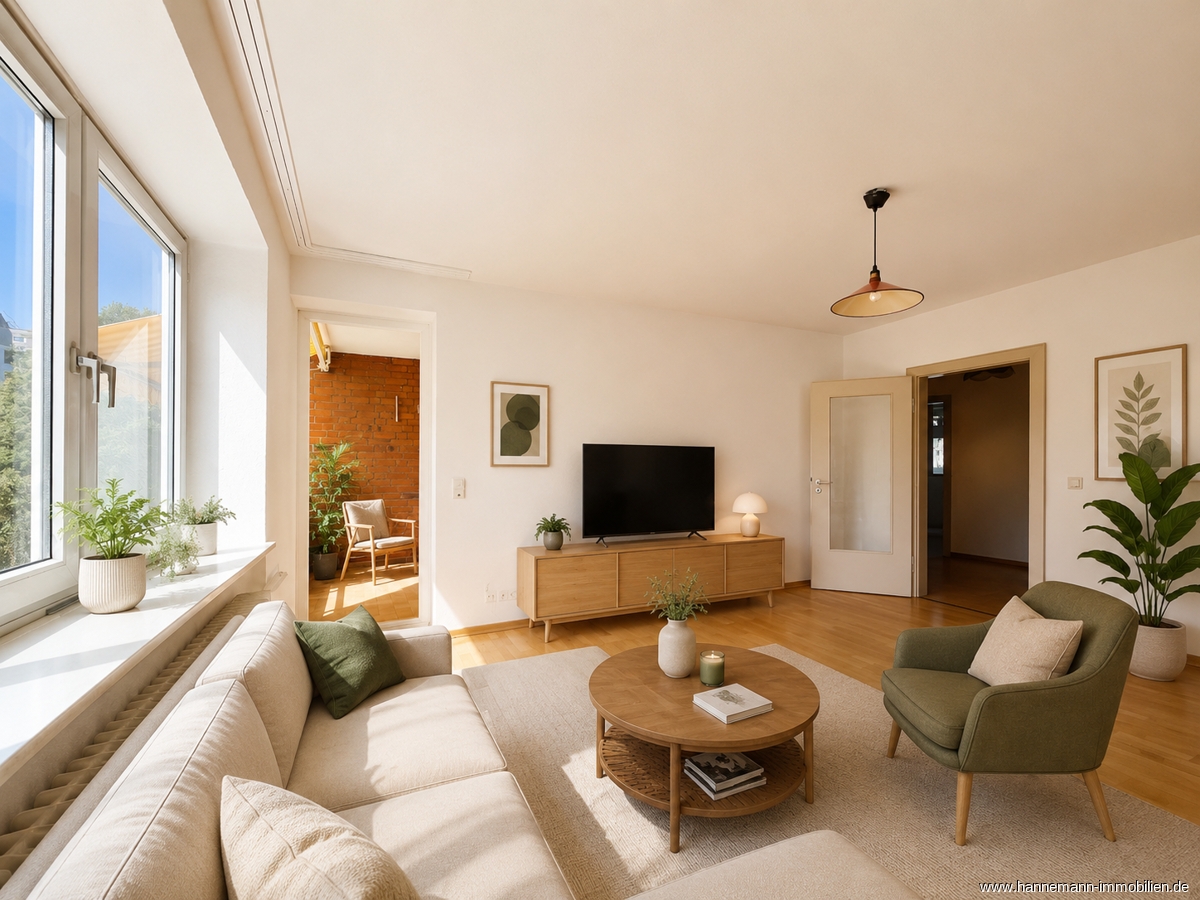 Wohnzimmer visualisiert